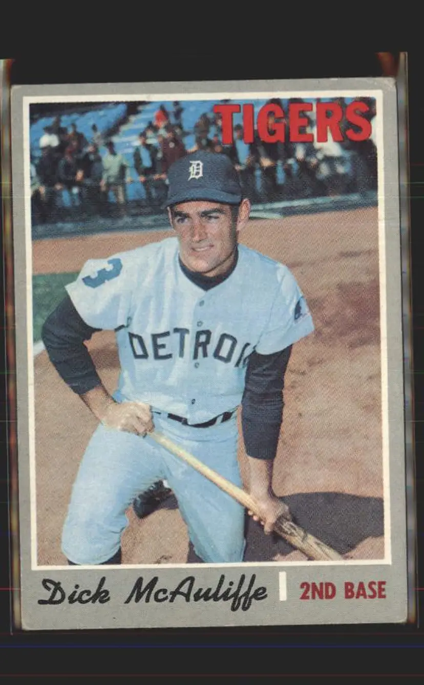 Dick McAuliffe 1970 Topps #475 - (pk6) - Detroit Tigers