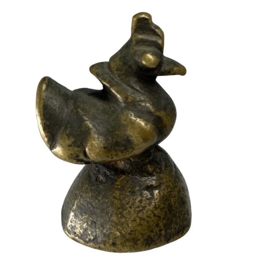 Antique Burmese Bronze/Brass Alloy Opium Weight 20 Tical Hintha Bird 19th C 289.77g
2.5” T x 1.5” L x 1.5” W