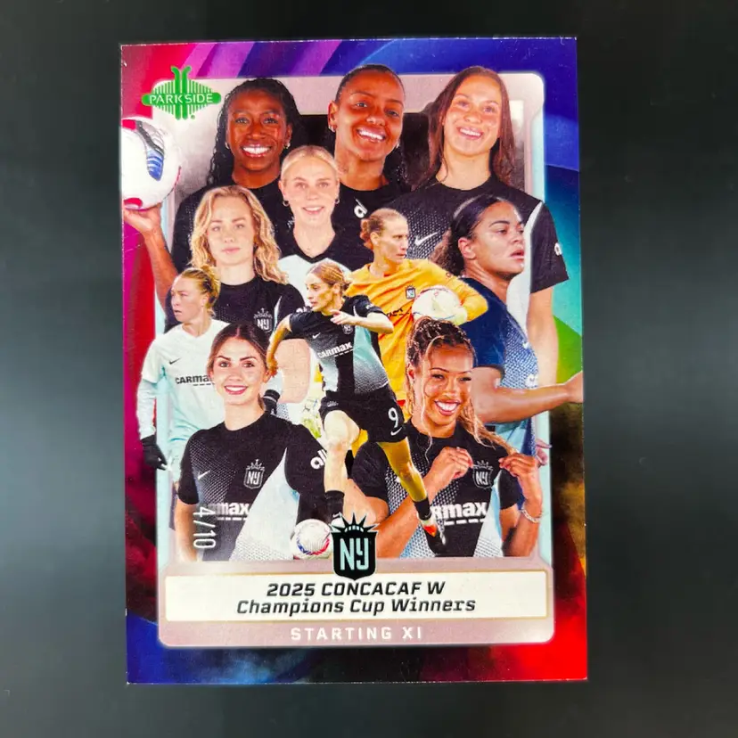 Gotham FC 2025 Parkside NWSL Vol 2 CONCACAF Champions Rainbow /10 Soccer Card