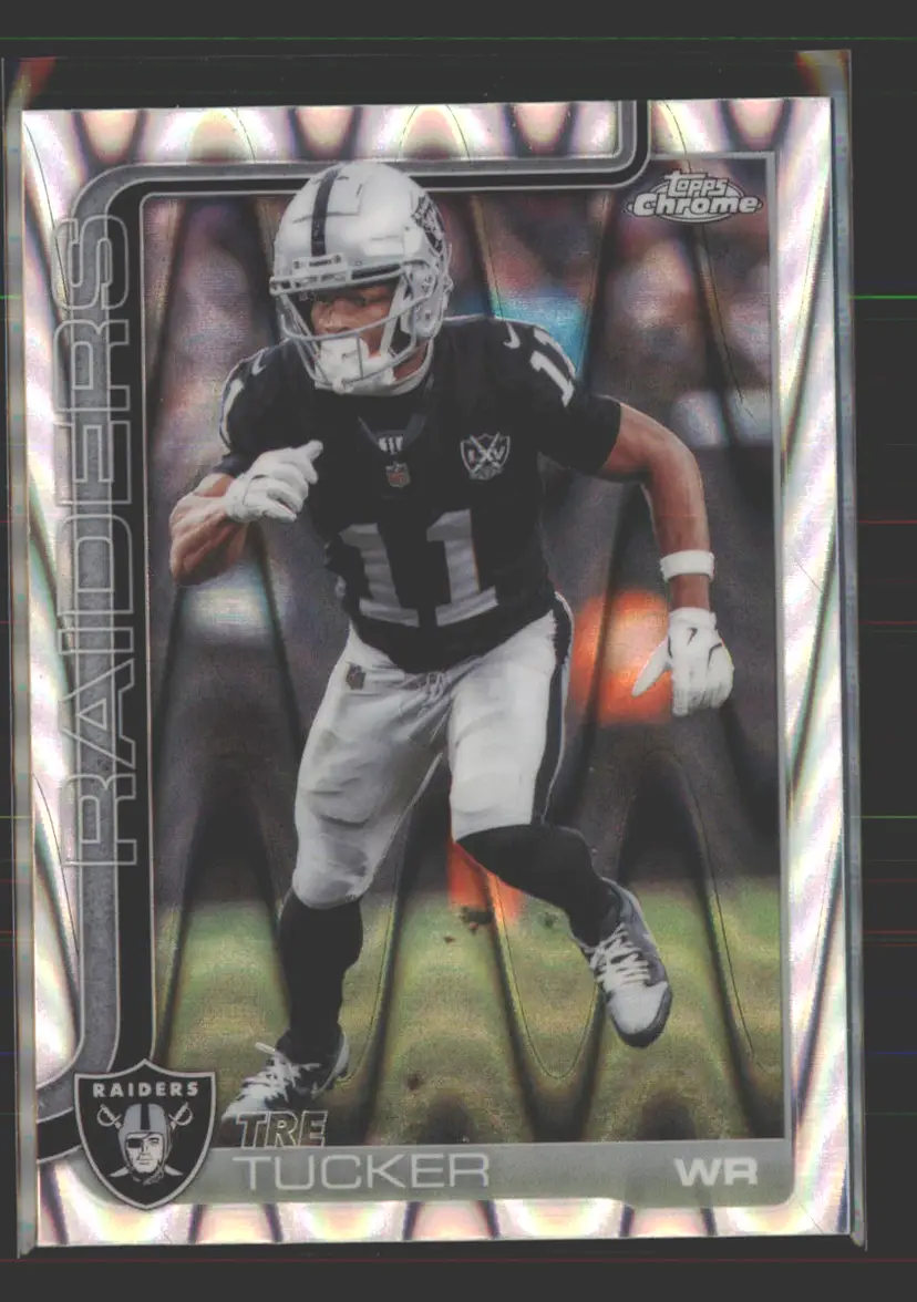 Tre Tucker 2025 Topps Chrome RayWave Refractor #175 - (142) - Las Vegas Raiders