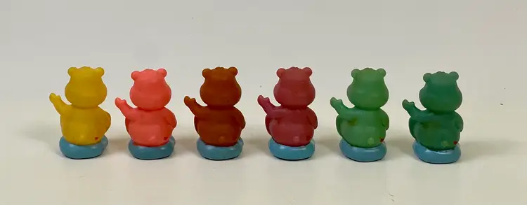 Vintage Care Bears Mini Figures PVC TCFC 1.5” Lot Of 6