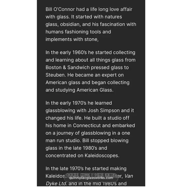 1979 Art Glass Paperweight By William (Bill) O’Conner Of Connecticut