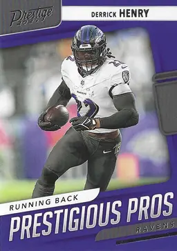 2024 Panini Prestige Prestigious Pros Derrick Henry #PP-DHY Baltimore Ravens