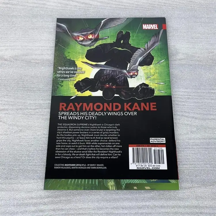 Marvel Nighthawk: Hate Makes Hate (2016, Trade Paperback) First Printing NEW.