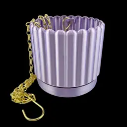 Modern 3.75inch Hanging Planter with drip tray in LILAC🪻