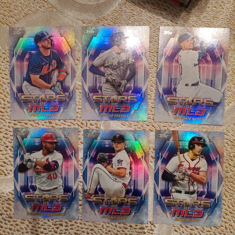 10 Card Lot Of 2023 Stars Of MLB. 4 Rookies. (E)