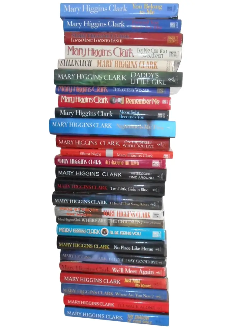 Lot Of 26 Mary Higgins Clark Hardcover Mystery Suspense Thriller Books no dups