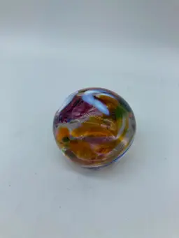 Swirling Glass Large Marble Sized Paperweight
