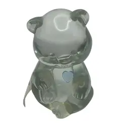 March Fenton Birthstone Bear, 3-1/2” Tall