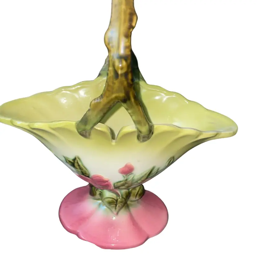 Vintage Hull Pottery Basket