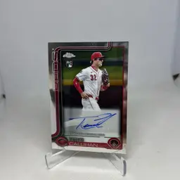 Tyler Callihan 2025 Topps Chrome Update Series Baseball #AC-TC RC Auto Cincinnati Reds