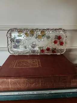 Walther Glas Mikasa Carmen crystal canapé tray