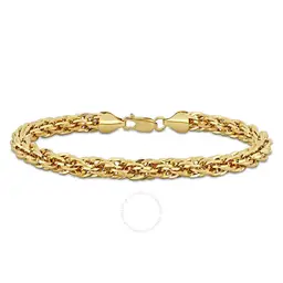 Authentic Amour 6mm Infinity Rope Chain Bracelet In 14K Yellow Gold, 7.5 In