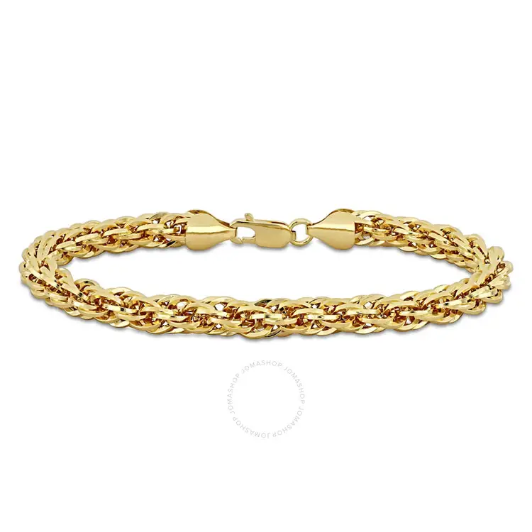 Authentic Amour 6mm Infinity Rope Chain Bracelet In 14K Yellow Gold, 7.5 In