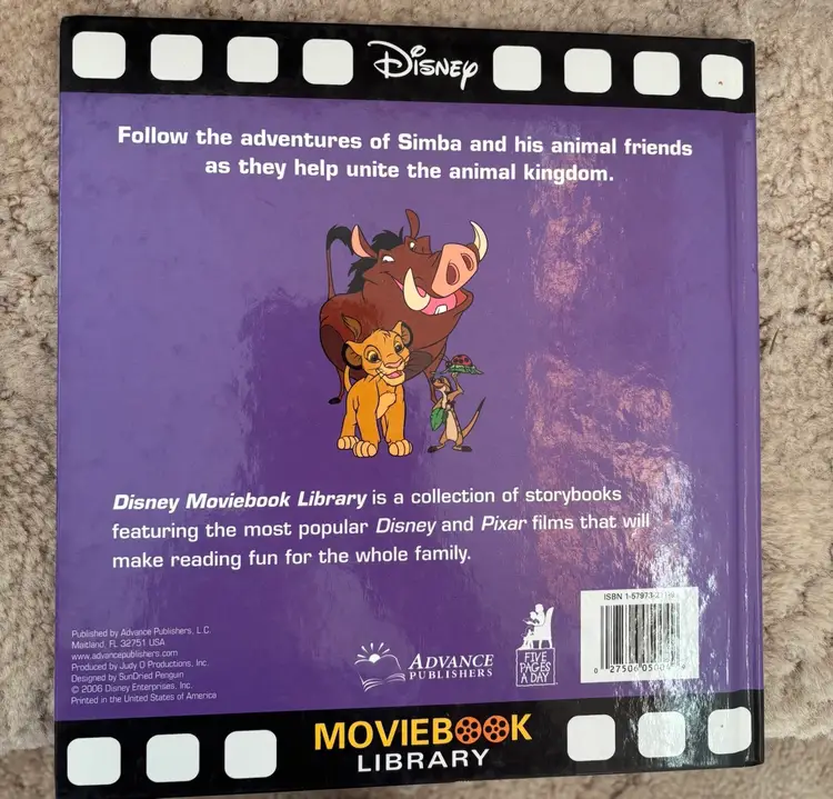 DISNEY “THE LION KING” MOVIEBOOK VOLIME 4