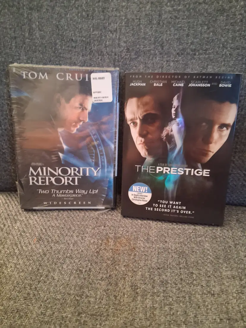 NEW - Minority Report & The Prestige DVD Set ~ Sci-Fi & Mystery Thrillers