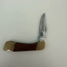 Sharp 100 Brass & Wood Pocket Knife