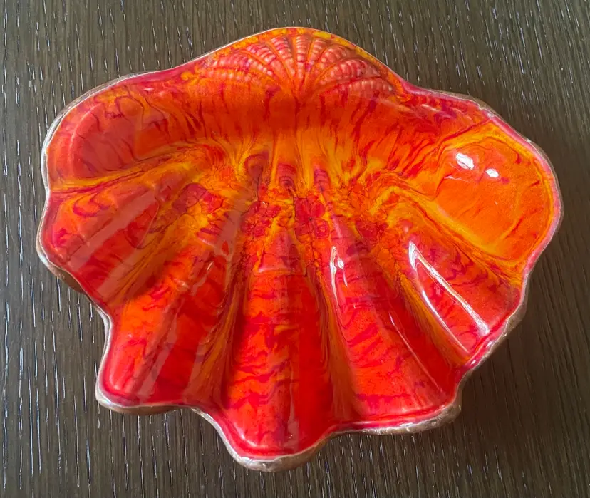 Ashtray Orange Treasure Craft. Trinket Dish. Candy Dish.