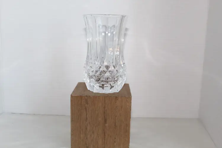 Flower Vase Clear Longchamp by Cristal D'Arques-Durand France 5.10" X 2-7/8"