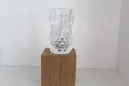 Flower Vase Clear Longchamp by Cristal D'Arques-Durand France 5.10" X 2-7/8"