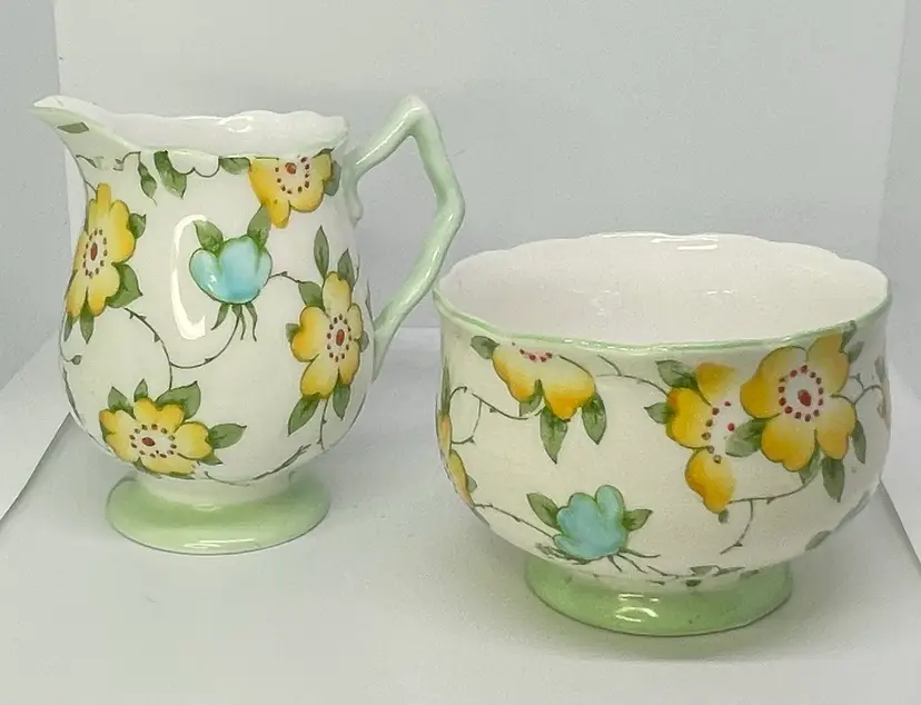 Royal Staffordshire Sugar And Creamer