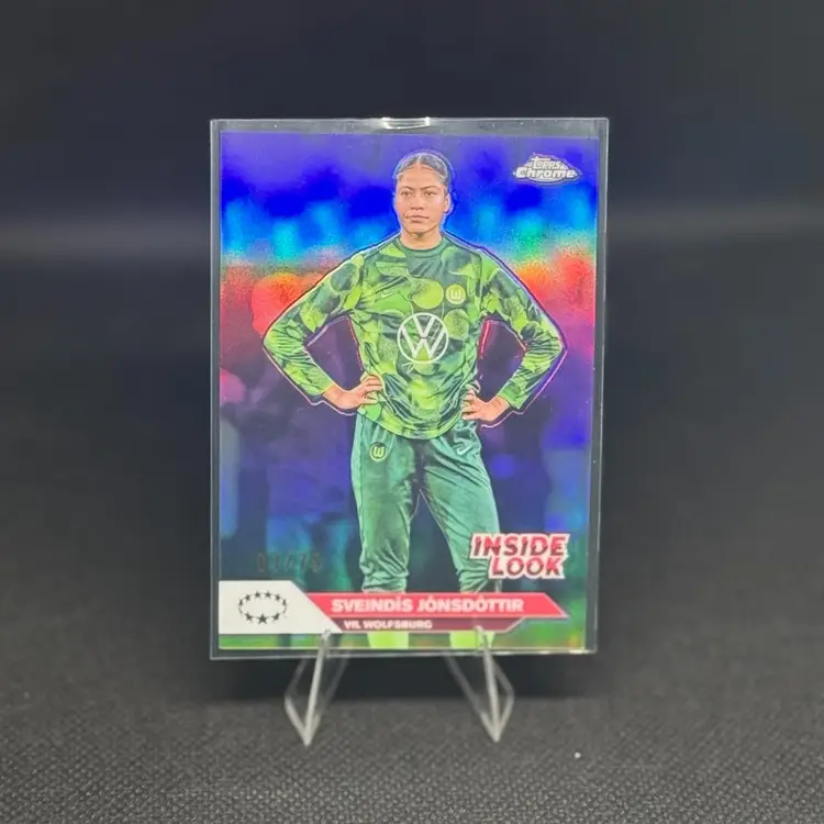 2024-25 Topps Chrome Women's UEFA Sveindis Jonsdottir Inside Look /75