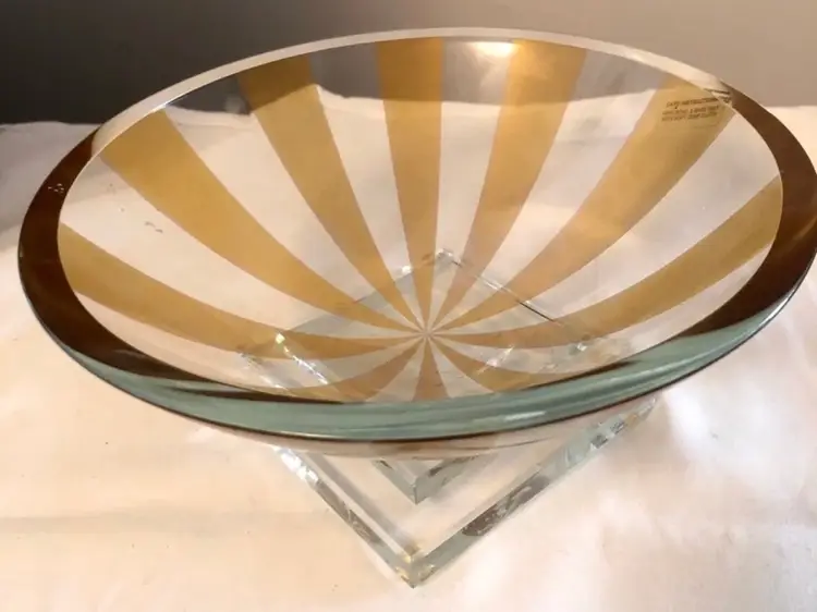 Beautiful Vintage “Signed Renaissance Oval Bowl Stephen Schlanser Functional Art