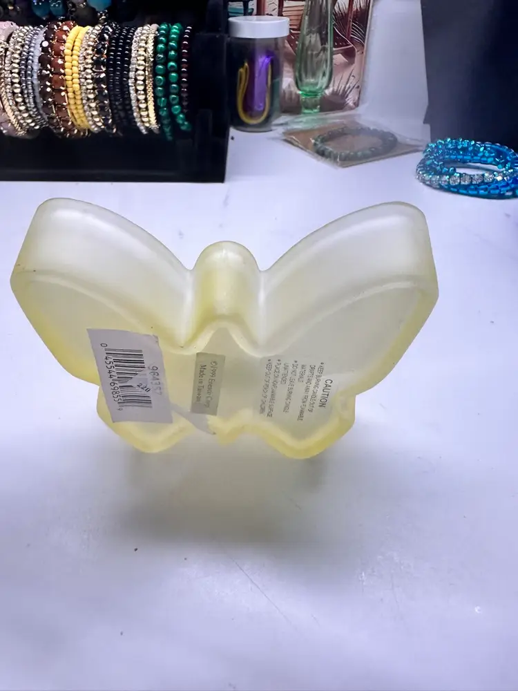 Vintage Enesco Butterfly Candle