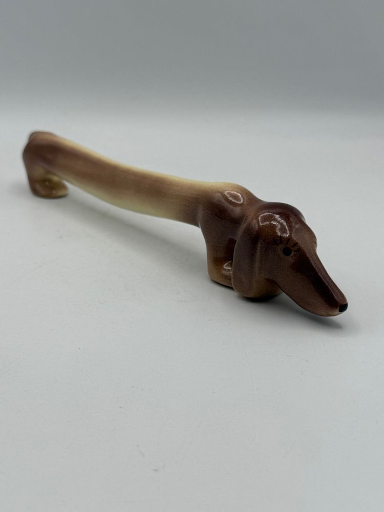 Ceramic Dachshund Figurine 9”