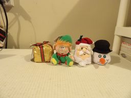 *+ Lot of 4 Christmas Silly Slammers Tested Working W/Tags Vintage