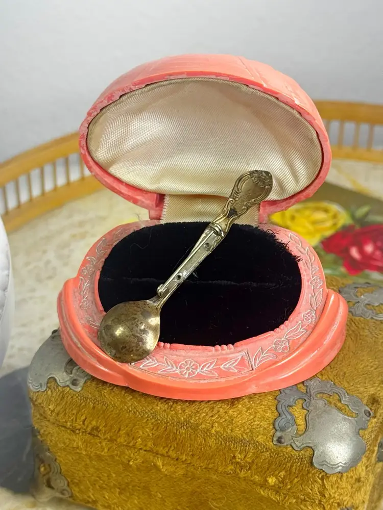 Sterling Silver Spoon Brooch 2”