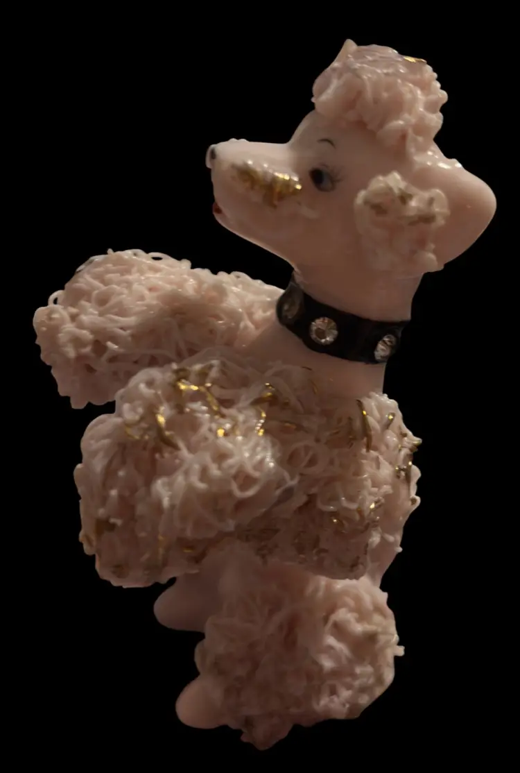 Pink Spaghetti Poodle Figurine