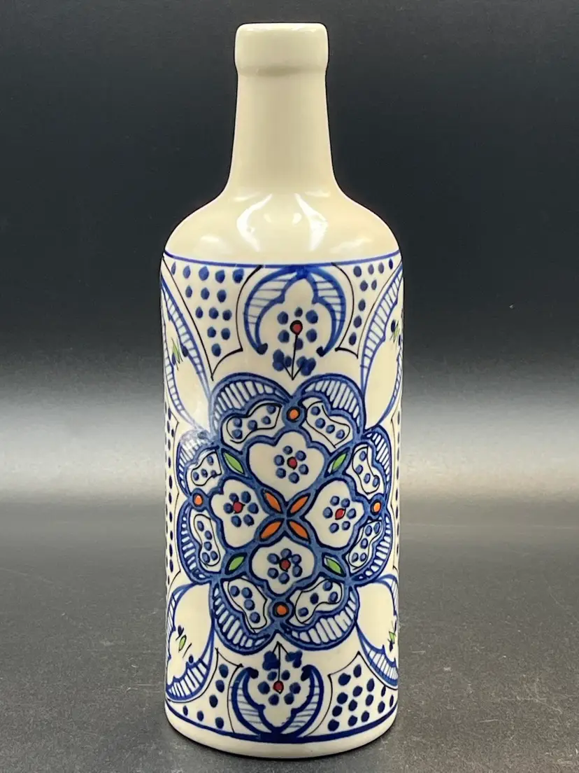 Hand Painted Olive Oil/ Vinegar Dispenser