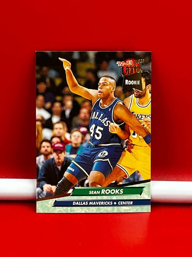 1993 Fleer Ultra Rookie Collector Basketball Trading Card Mavericks Sean Rooks #249