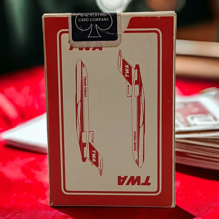 TWA Trans World Airlines Advertising Playing Card US Playing Card Company