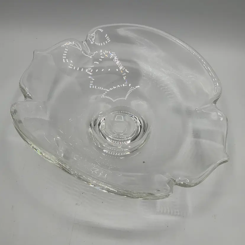 Steuben Glass Petal Leaf Shaped Bowl
