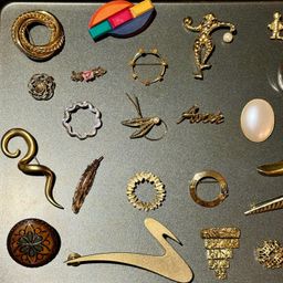 Big Brooch Lot B Vintage to Contempo *WEARABLE*