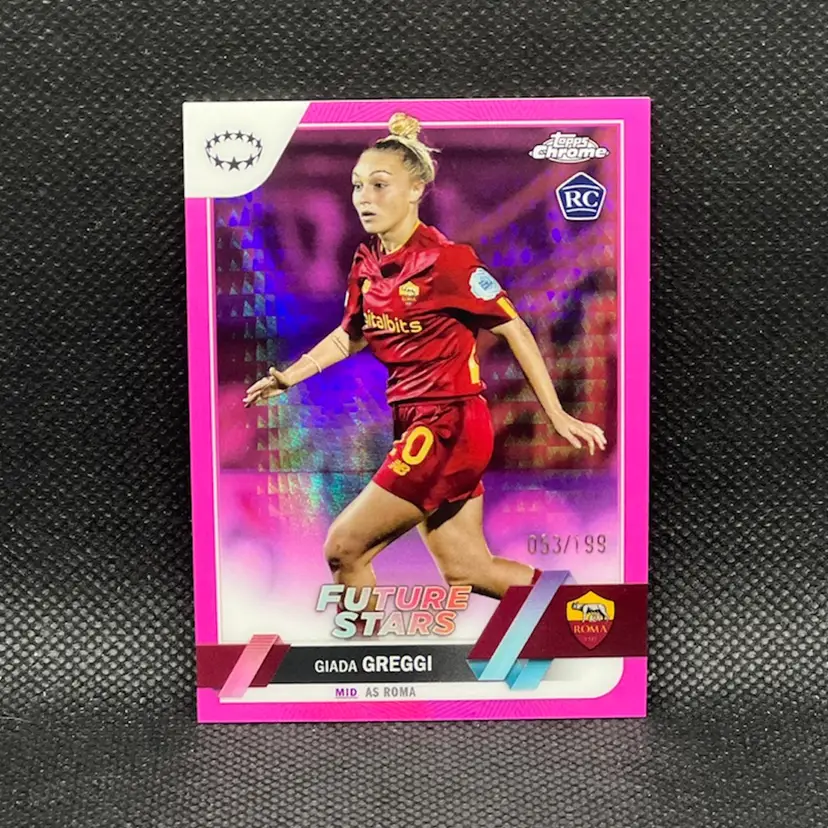 Giada Greggi 2022/23 Topps Chrome Pink Refractor /199 Soccer Card