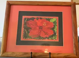 2003 Original Oil Painting by Dawn Lundquist "Hula Hibiscus"