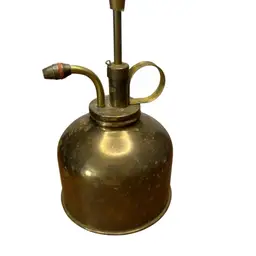 Vintage Made In Hong Kong Brass Mister Can @6” Tall