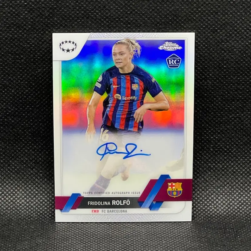 Fridolina Rolfo 2022/23 Topps Chrome Autograph Soccer Card