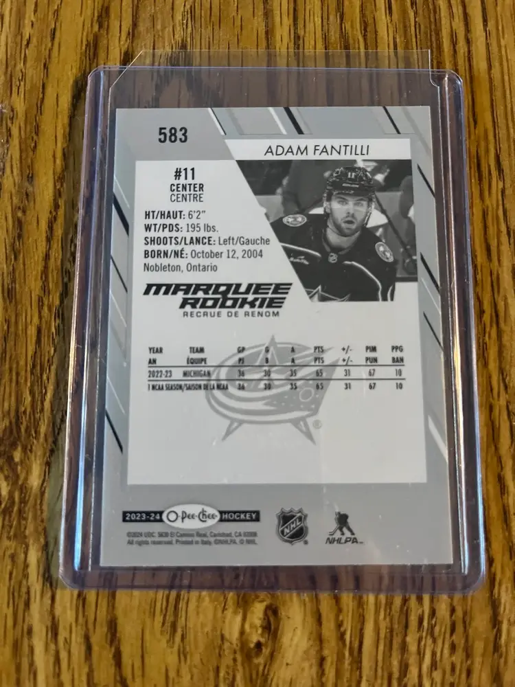 2023-24 OPC Marquee Rookies Adam Fantilli