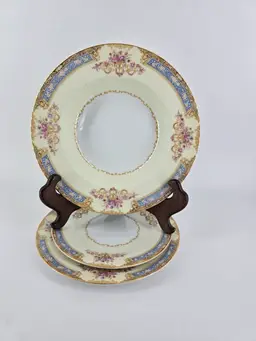 Noritake Bluelace Soup Bowls #3032 - Set Of 4 - VTG