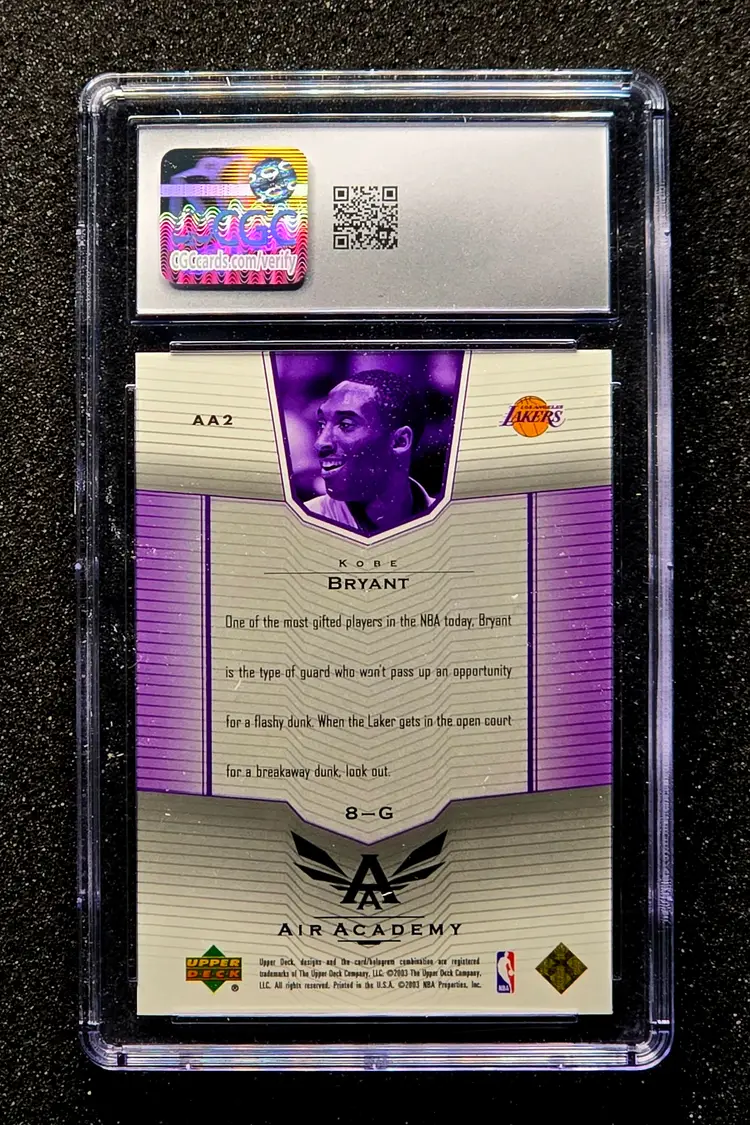 2003-04 Upper Deck #AA2 Kobe Bryant Air Academy CGC 9 Mint