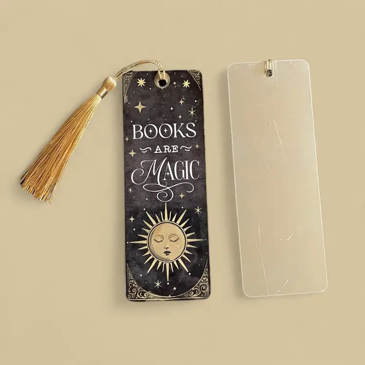 Elegant Bookish Metal Bookmarks Gift Set of 4 Handmade