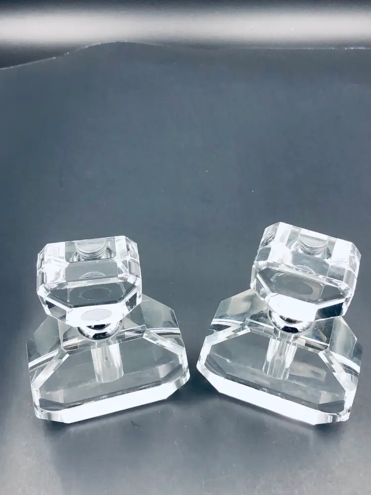 Two Glass Perfume Decanters