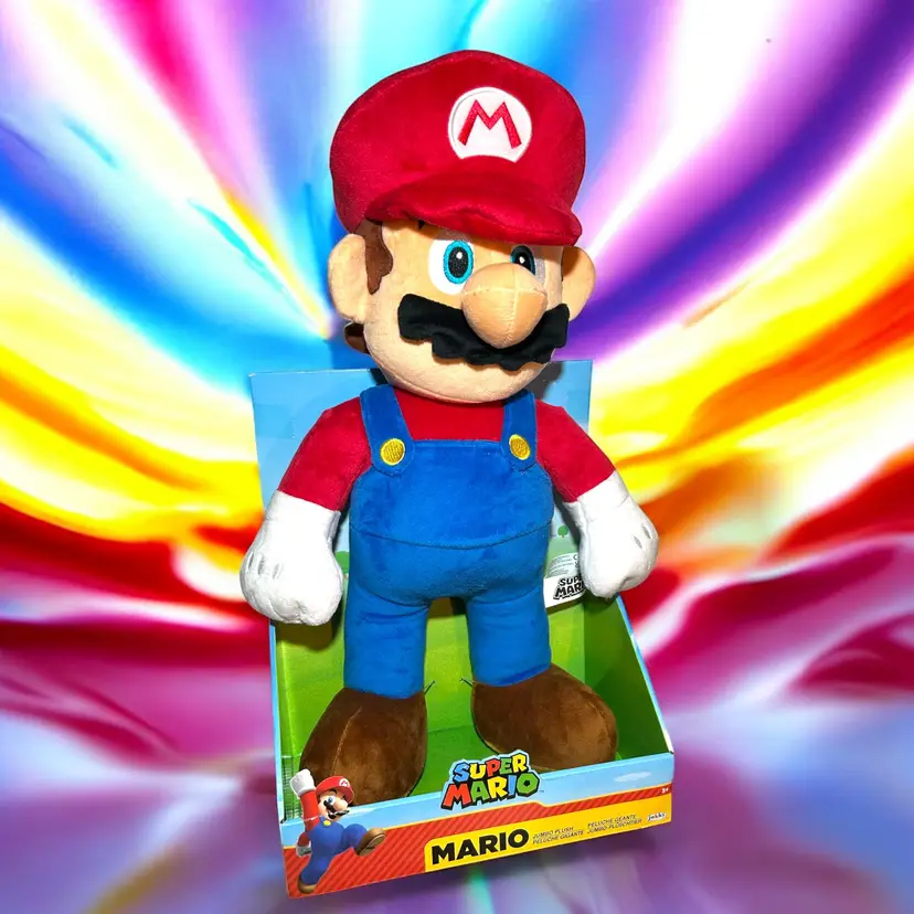 Jakks Pacific Super Mario World Of Nintendo Jumbo Plush 20” NIB