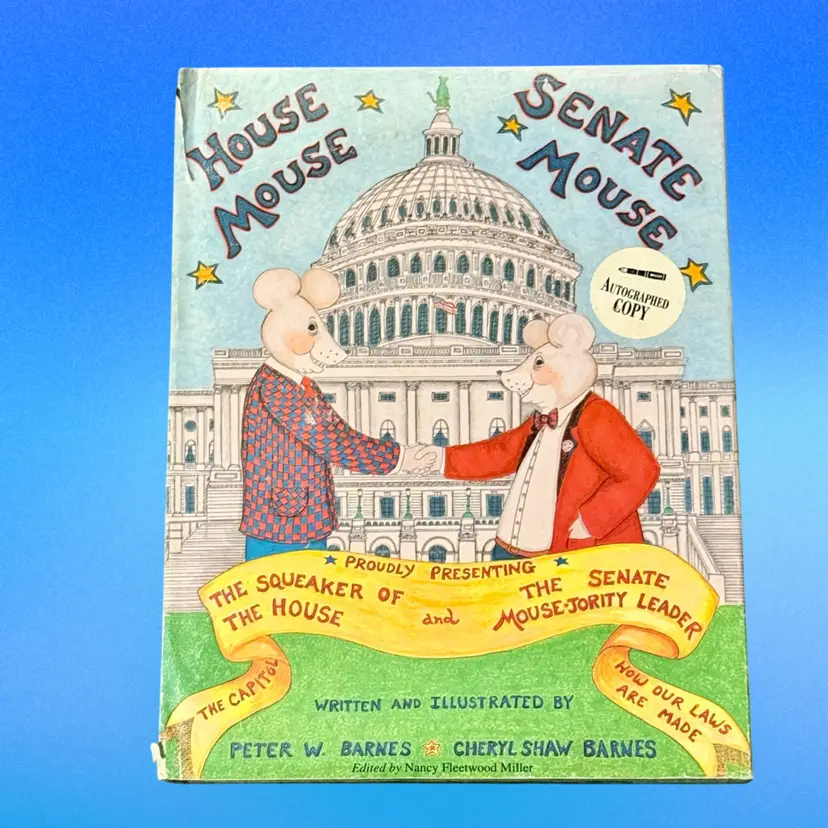 Vintage Signed First Edition Hardback House Mouse Senate Mouse Children’s Book