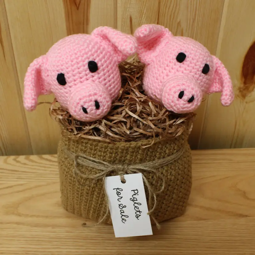 Handmade by me Piglets for Sale Table/Shelf Sitter FREE SHIPPING!