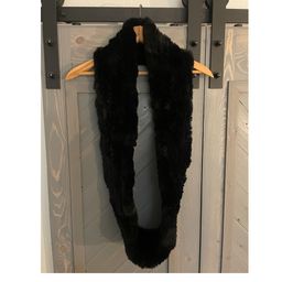 Black Rex Rabbit 29" Infinity Scarf
